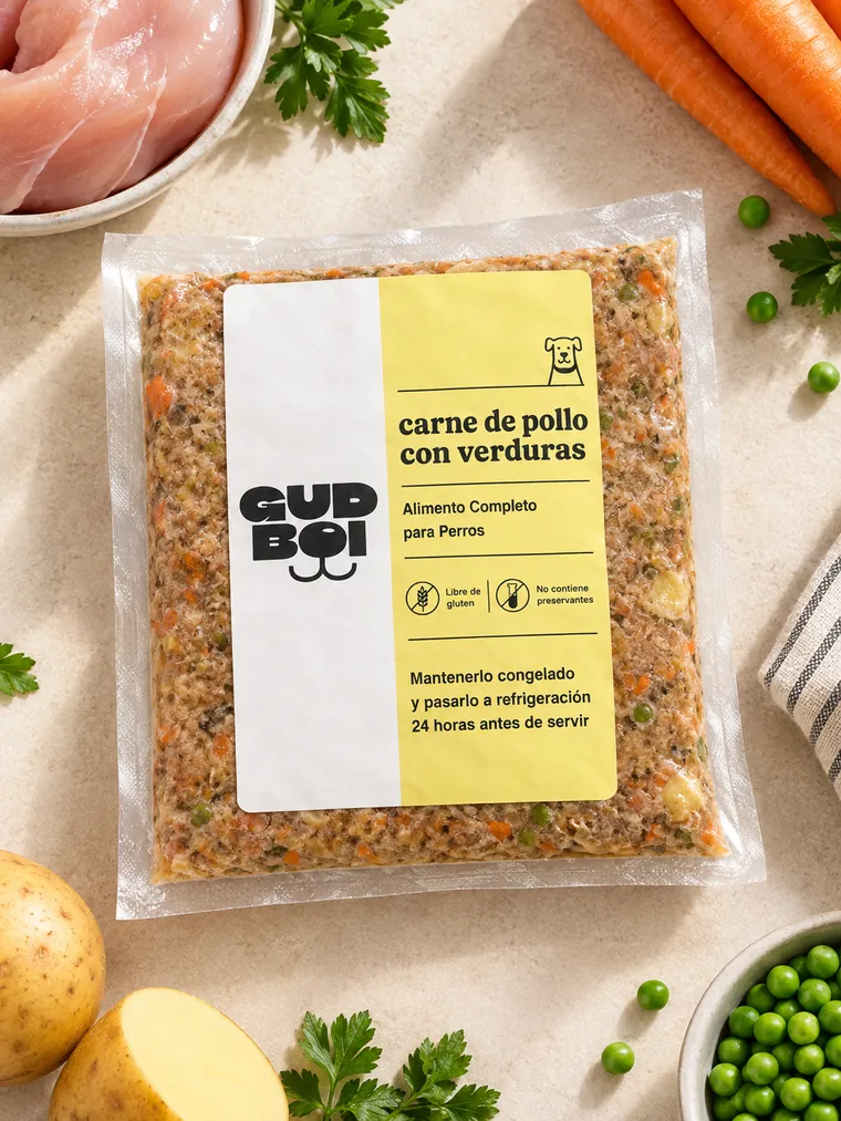 Paquete de Gud Boi Pollo con Verduras
